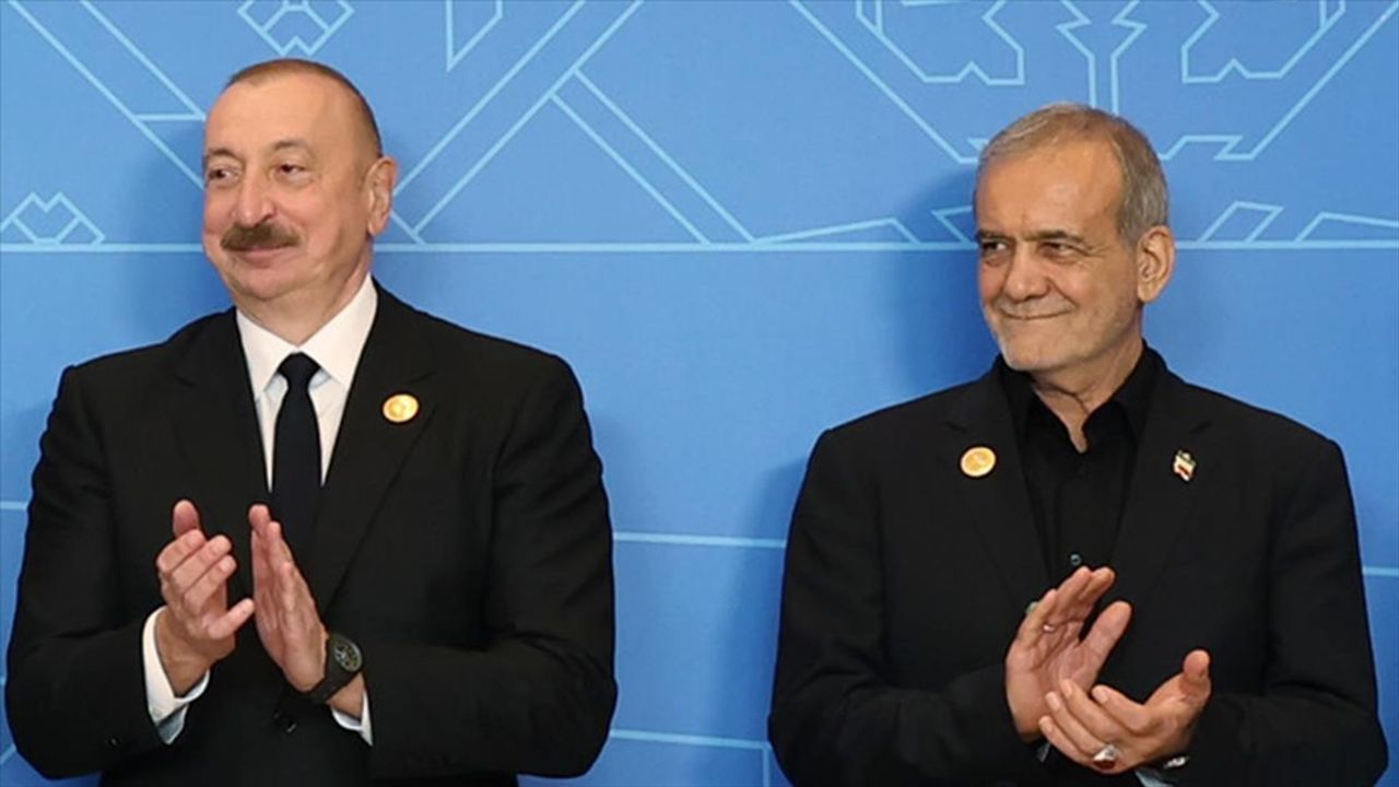 Aliyev ile Pezeşkiyan’ın samimi görüntüleri gündem oldu