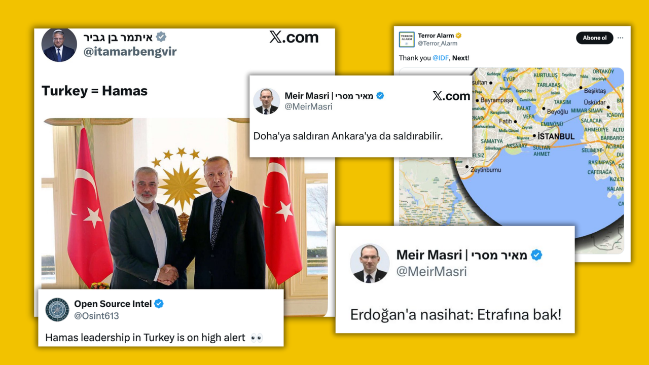 İsrail sosyal medyada Türkiye'yi hedef gösteriyor!