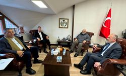 Filistin'in Ankara Büyükelçisi Faed Mustafa İHH'yi ziyaret etti