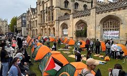 Oxford Üniversitesi'nde Filistin'e destek eylemi 5. gününde devam ediyor
