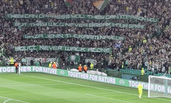 Celtic taraftarları, UEFA Şampiyonlar Ligi maçında Filistin'e destek verdi