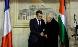 Fransa Cumhurbaşkanı Macron ve Filistin Devlet Başkanı Abbas, Gazze'yi görüştü