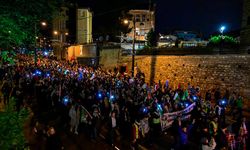 İsrail'in Gazze'deki katliamları İstanbul'da sesli eylemle protesto edildi