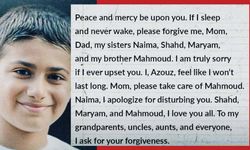 10 yaşındaki Gazzeli çocuğun vasiyeti bulundu