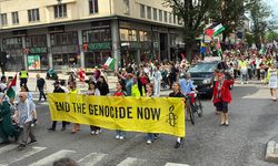 İsrail'in Gazze'ye düzenlediği saldırılar Stockholm'de protesto edildi