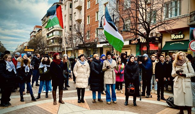 Bulgaristan’da Filistin ile dayanışma gösterisi düzenlendi