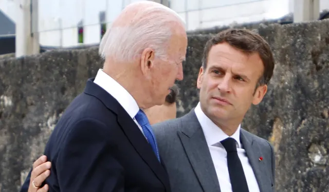 Macron ve Biden, Gazze'ye acil insani yardım vurgusu yaptı
