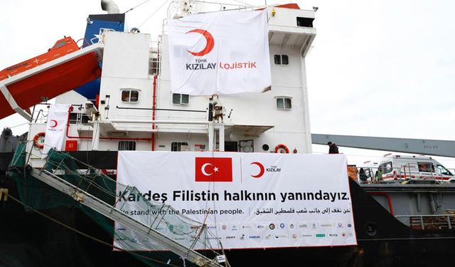 Türkiye'nin 8'inci insani yardım gemisi, Gazze için yola çıkıyor