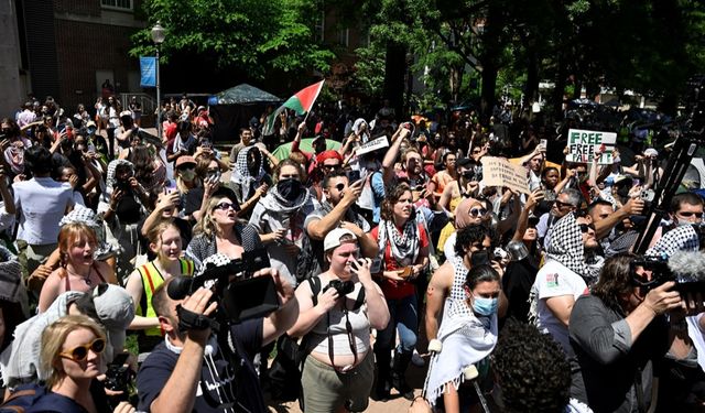 ABD'de Filistin'e destek gösterilerinde yaklaşık 2 bin 500 kişi gözaltına alındı