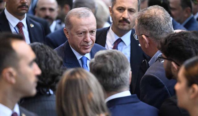 Cumhurbaşkanı Erdoğan, ABD'deki Türkevi girişinde sevgi gösterileriyle karşılandı