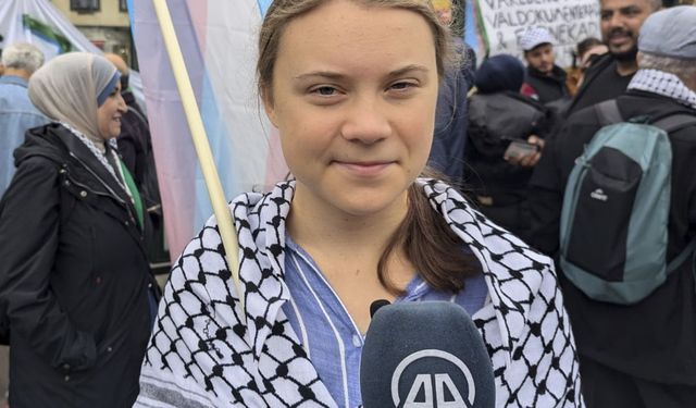 Aktivisti Thunberg: "İsrail'in Filistin'deki soykırımı son derece korkunç"