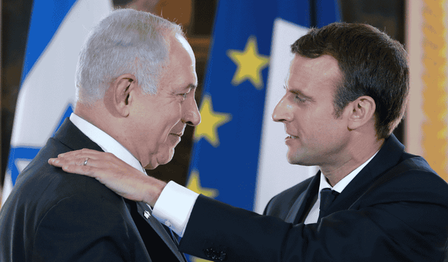 Macron, Netanyahu'yu "İsrail'in BM kararları ile kurulduğunu" hatırlattı