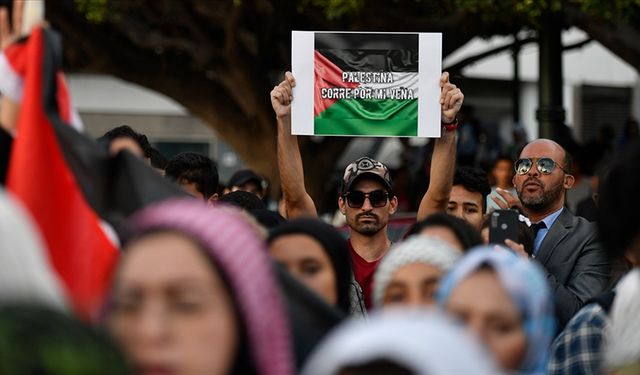 Binlerce Faslı, Gazze'deki soykırımın durdurulmasını istedi