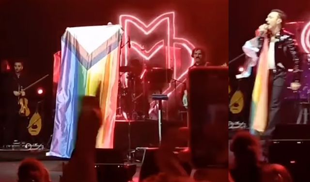 Mabel Matiz, ODTÜ konserinde LGBT paçavrasıyla sahne aldı