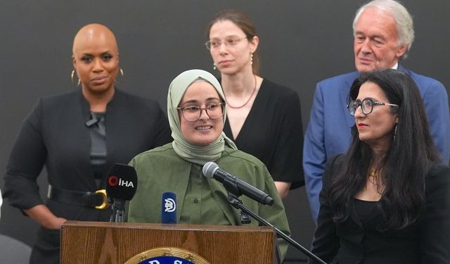 Rümeysa Öztürk'ten ilk açıklama: Özgürlüğümden mahrum bırakıldım