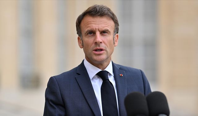 Macron: Gazze'deki insani felaket kabul edilemez