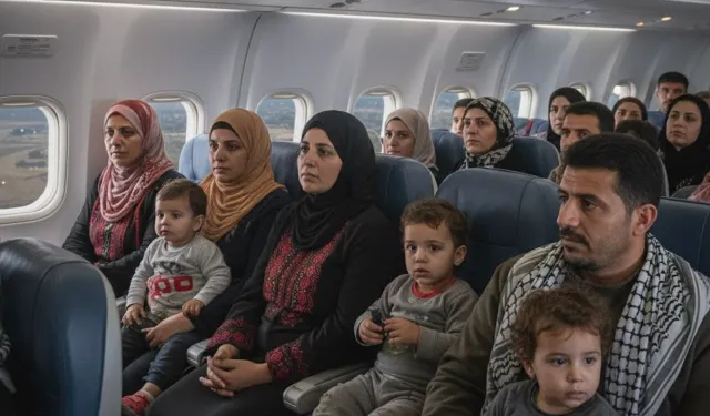 Gizemli uçak, 153 Gazzeliyi Güney Afrika'ya getirdi