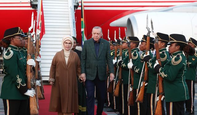 Erdoğan, G20 Liderler Zirvesi için Güney Afrika'ya gitti