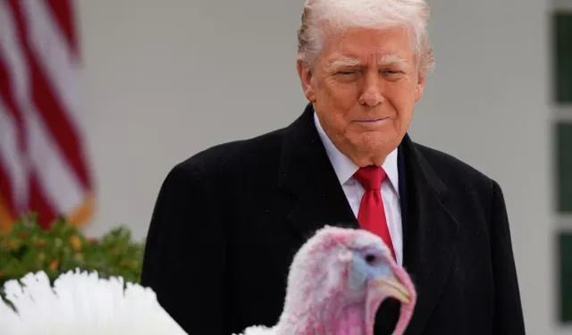 Trump, geleneksel törende iki hindiyi affetti