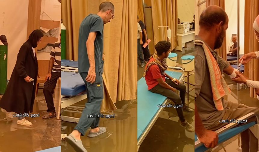 Gazze'deki Nasır Hastanesi'ni kanalizasyon suyu bastı