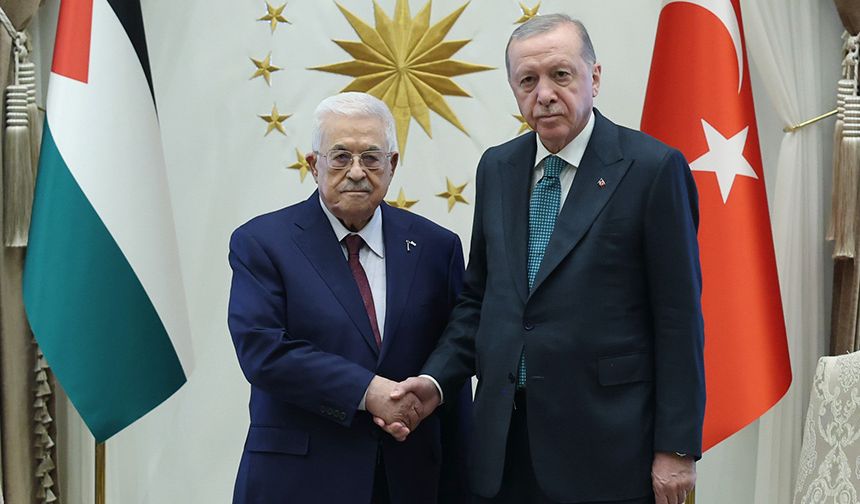 Cumhurbaşkanı Erdoğan, Filistin Başkanı Abbas ile görüştü